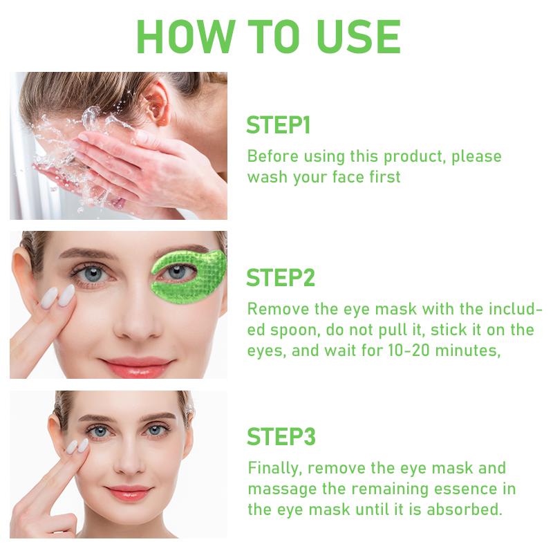 ROZINO Collagen Eye Mask for Moisturizing Fine Lines Dark Circles & Puffy Eyes Under Eye Patches Natural Formula