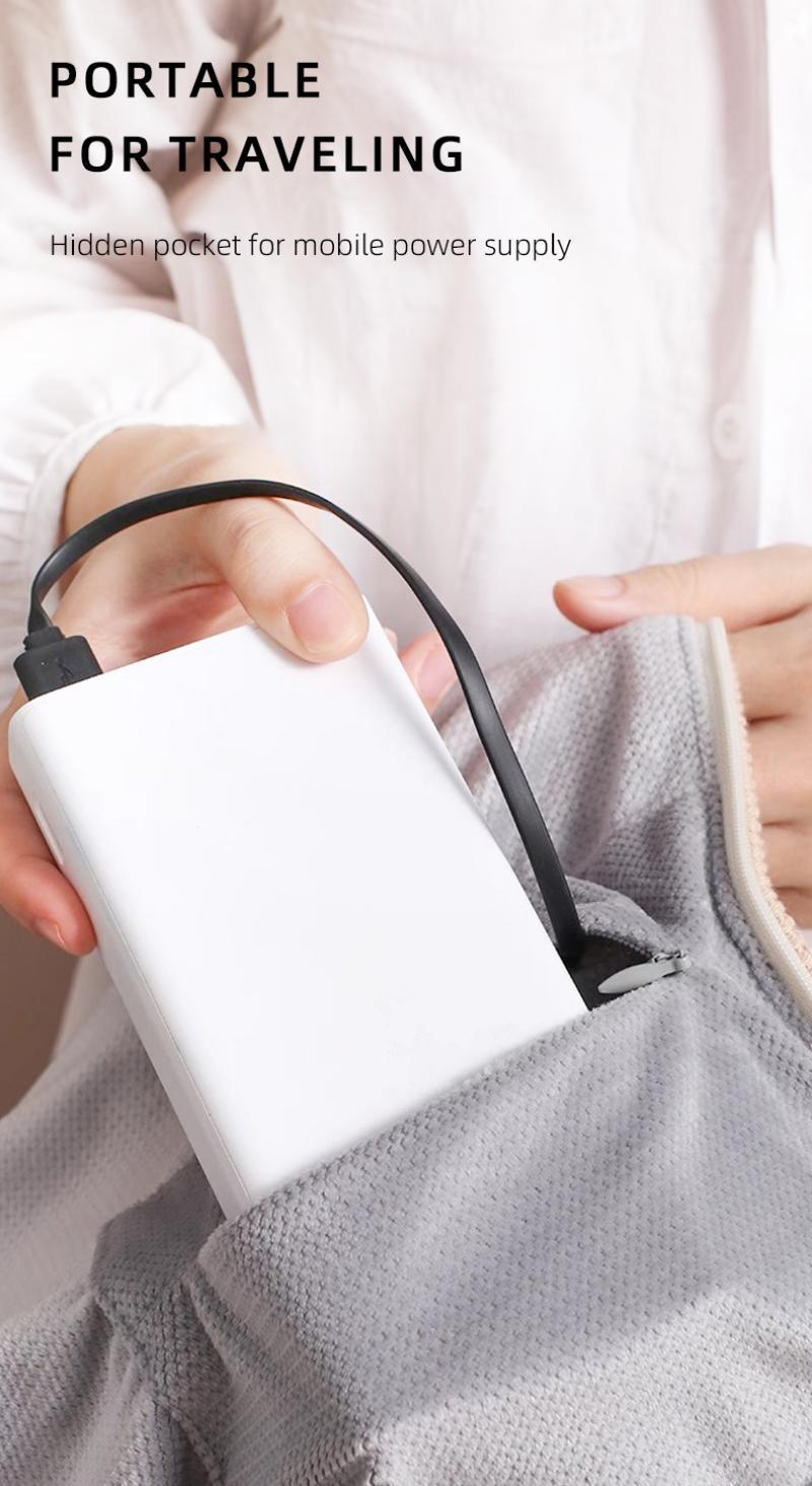 【Power bank not included】Portable USB Heated Blanket Shawl, Portable Heated multifunctional Shawl, 2025 New USB Zipper Electric Heated Blanket Shawl, Cordless Design, 15s Fast Heating(Excluding power banks) 【Power bank not included】Portable USB Heated Blanket Shawl, Portable Heated multifunctional Shawl, 2025 New USB Zipper Electric Heated Blanket Shawl, Cordless Design, 15s Fast Heating(Excluding power banks)