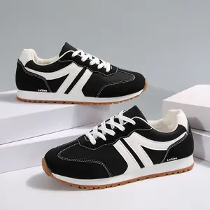 Women's Classic Walking Shoes Comfortable Lace Up Colorblock Retro Sneakers Indoor Outdoor Shoes