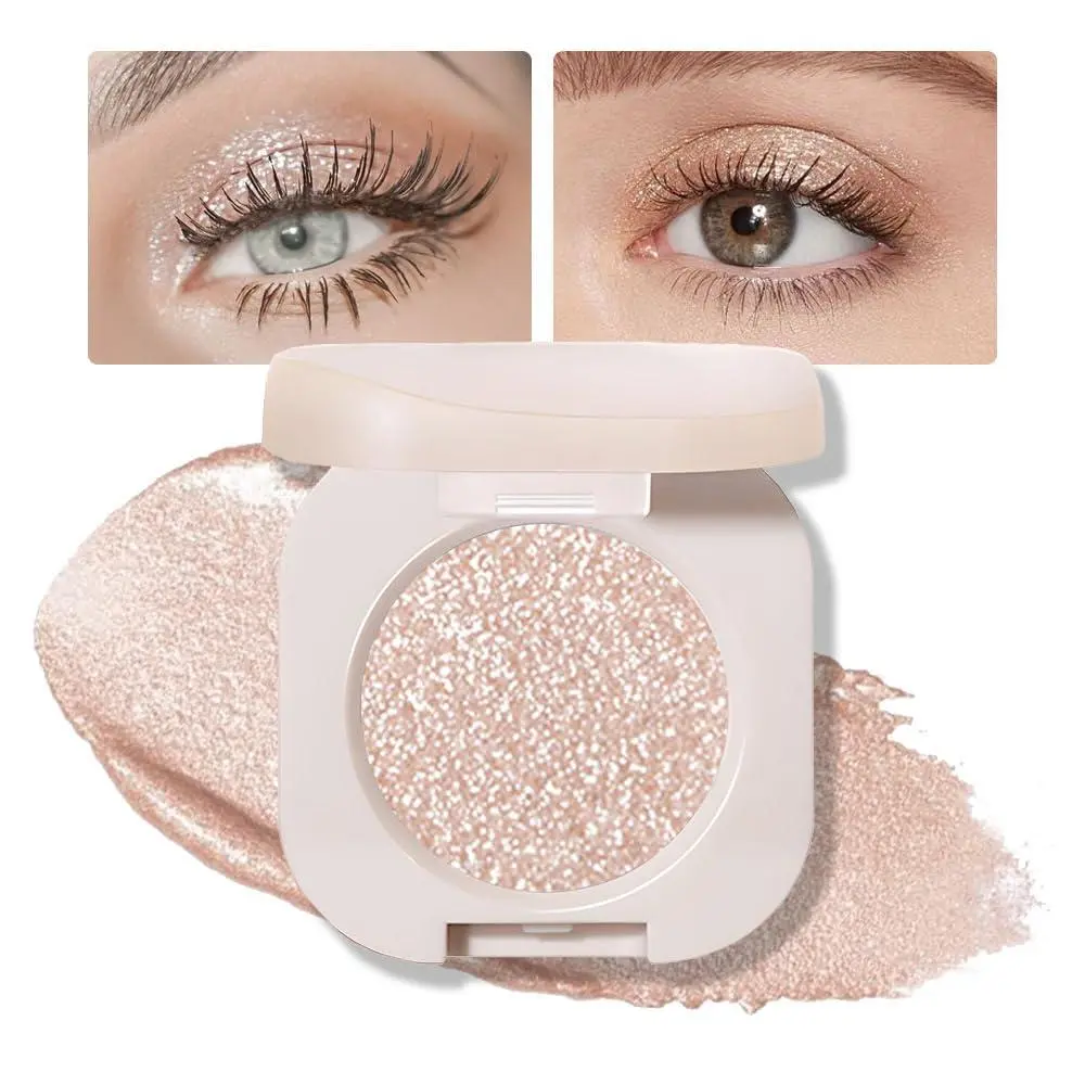 Monochrome Glittle Eyeshadow, light eyeshadow, pressed glitter eyeshadow, Glittle Matte Pressed Powder Single Vegan Eyeshadow; Talc, Paraben & Cruelty Free