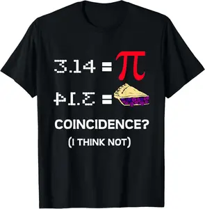 100%cotton Pi Day 3.15 Pi Symbol Science and Math Teacher Gift T-Shirt