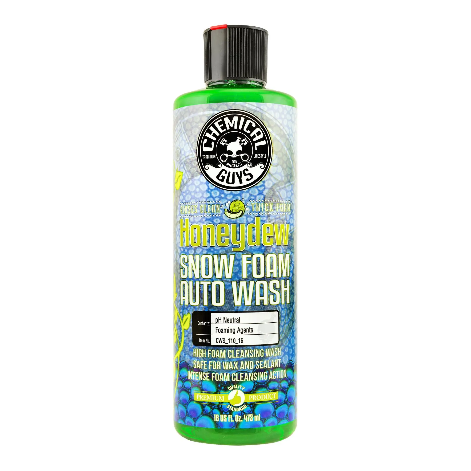 Chemical Guys Honeydew Car Wash Soap - pH-Neutral Car Foam Cleaner, Extra Thick Slick Surface Detailing Solution, Dirt-Removing Automotive Care Supplies with Foam Sprayer, Car Cleaning Supplies