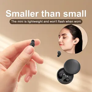Mini Invisible Bluetooth 5.4 True Wireless Earbuds – Sport Noise Cancelling Gaming Headphones with Hi-Fi Audio, In-Ear Earphones for Music & Calls, Black