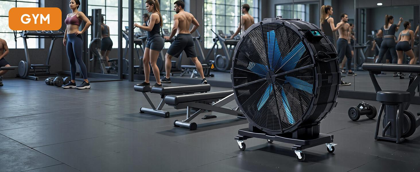 [Ships in 2 Boxes] VanAcc Industrial Drum Fan,  42 inch 550W, 48 inch 750W Plastic High Velocity Floor Fan with Wheels and 3 Speed, Air Flow 12,950/17,660 CFM, Ideal for Commercial, Garage, Warehouse, Workshop, Factory