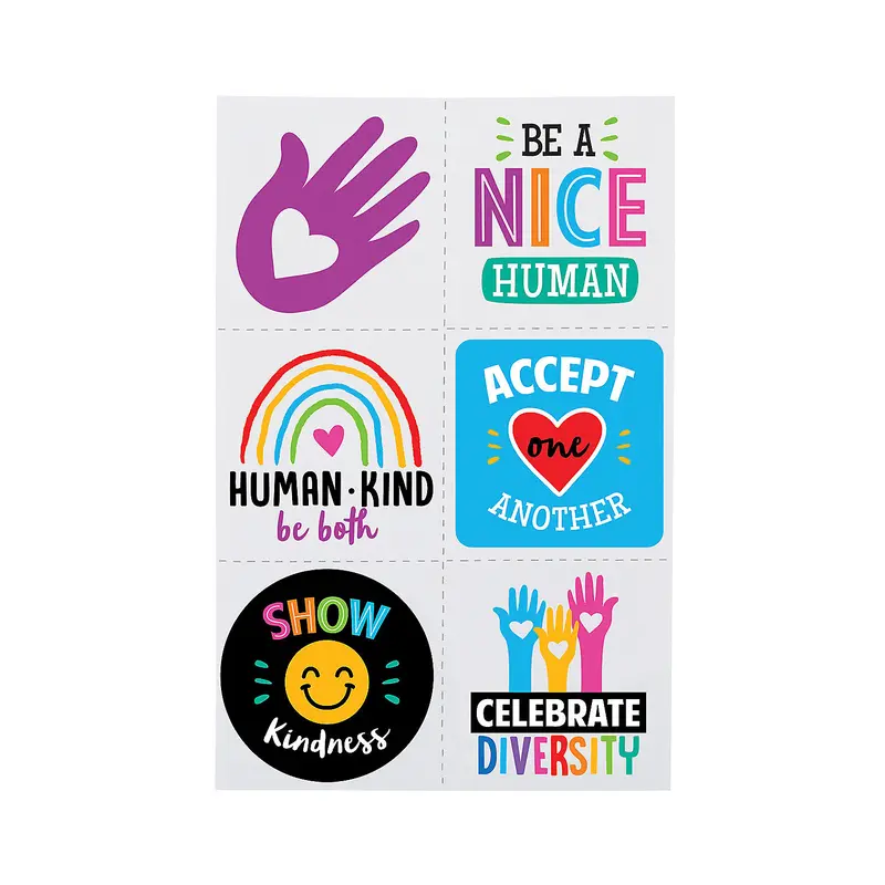 Bulk 72 Pc. Humankind & Diversity Temporary Tattoos - 72 Pc.