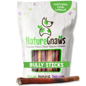 Mixed Thickness Bully Sticks 11-12" Long Lasting Dental Chews