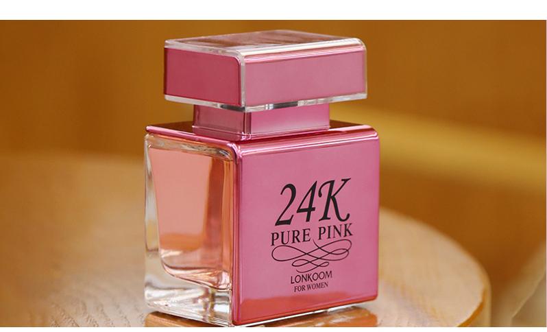 LONKOOM 24k Gold &Pink EDP Perfume for Women |Sweet Vanilla & Sweet Fruity Perfume| Long Lasting 6-8 hours  Fragrance
