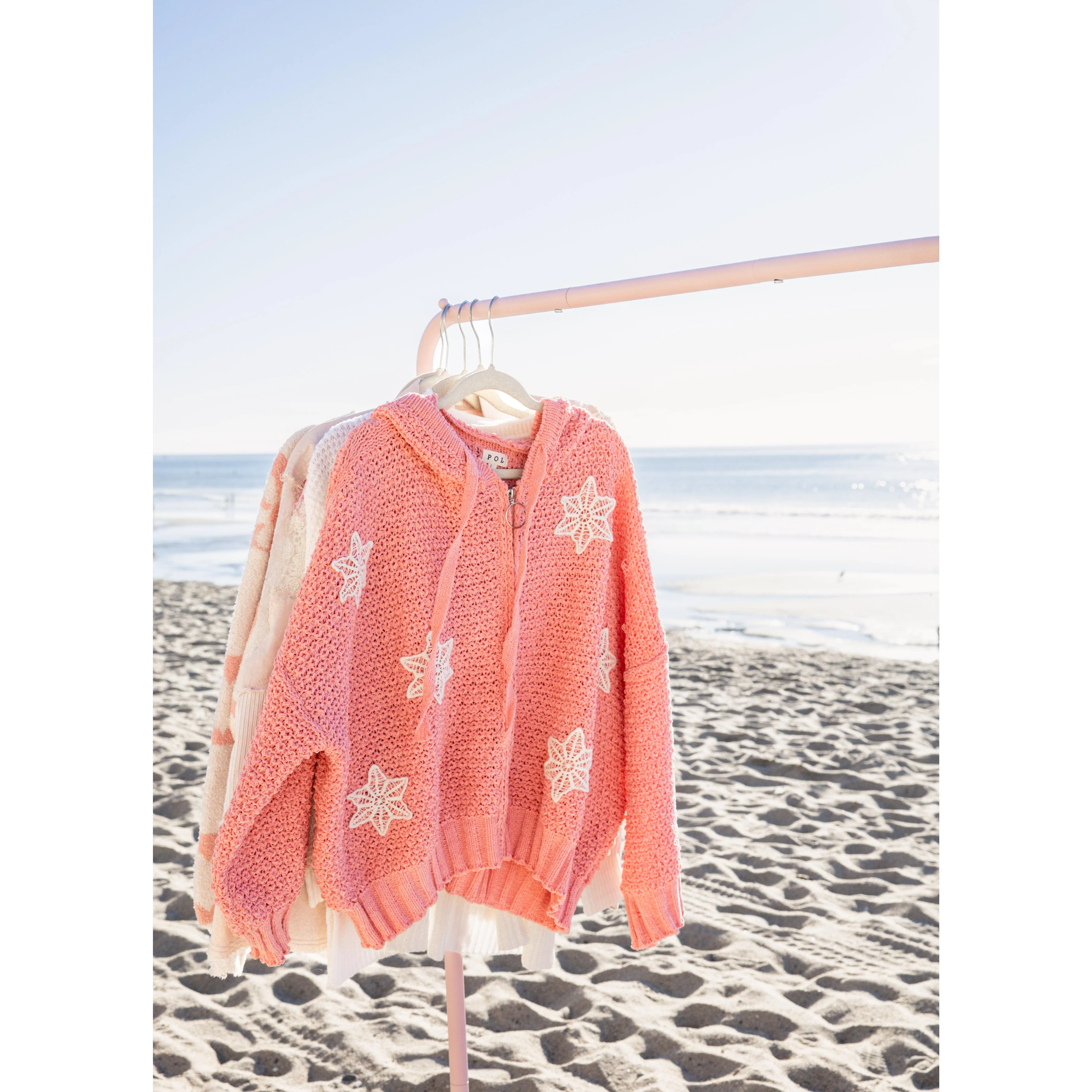 Pink Chenille Cloud Hoodie
