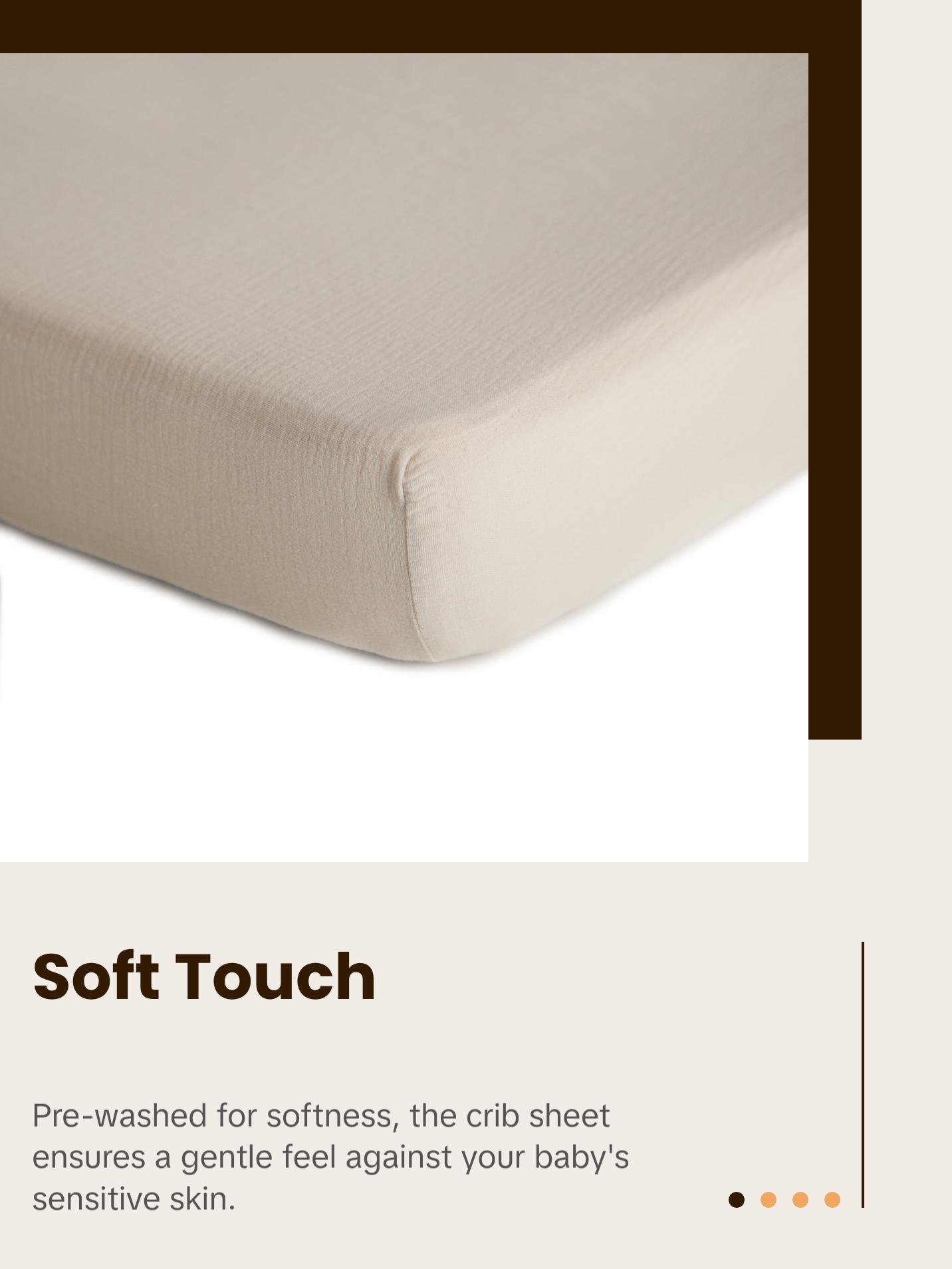 Extra Soft Muslin Crib Sheet