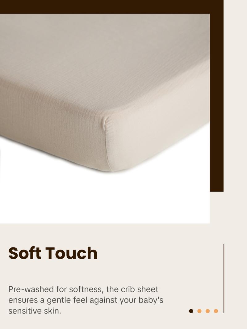 Extra Soft Muslin Crib Sheet