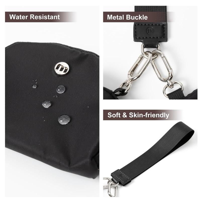 Mini Zip Around Wristlet Wallet for Women Dual Pouch Wristlet Portable Coin Purse Mini Women Coin Pocket