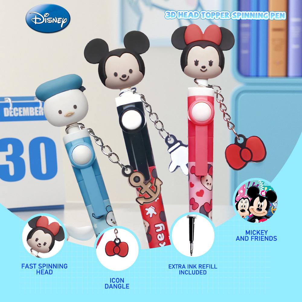 Disney Mickey Pen Blind Box 1PC Officially licensed PVC 3D Head Topper Spinning Pen Anime Figure Collector Fan Gift Mickey Minnie Donald Goofy Chip Dale Daisy Disney Mickey Pen Blind Box 1PC Officially licensed PVC 3D Head Topper Spinning Pen Anime Figure Collector Fan Gift Mickey Minnie Donald Goofy Chip Dale Daisy