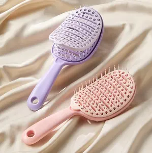 Vital5 Detangling Self Cleaning Brush, Smoothing, Volume, Detangle, Hair Tool, Hair Brush, volumizing, scalp massage, hair smoother, curling brush, quick blow dry, thick curly hair, anti breakage, no split ends, vent design