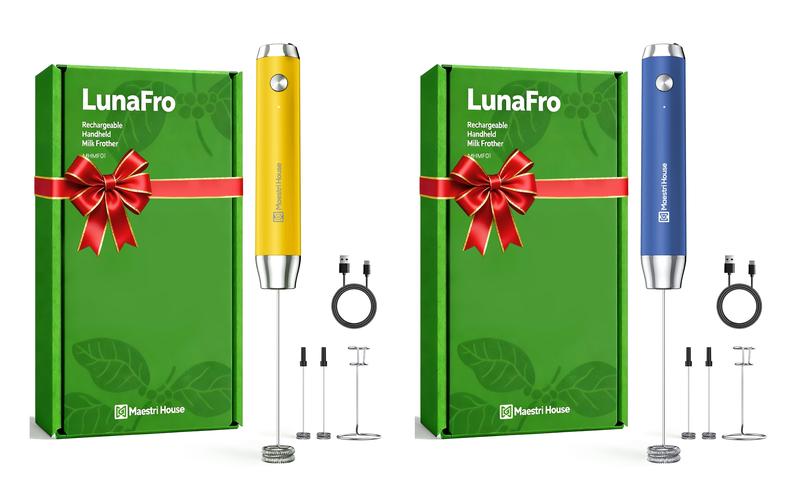 Handheld Milk Frother for Coffee,Rechargeable & Waterproof Electric Stainless Steel Whisk Portable Foam Maker for Latte & Protein Nutrition Drink Mixer,Kitchen Gadgets, Mothers' Day Gift Cream Machine, Household Appliances