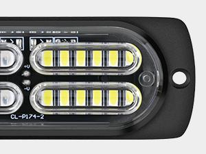 Nilight 4PCS LED Strobe lights 12V 24V Sync Feature Blue White 24LED  Hazard Warning Lights with Controller Hard Wire or Plug for Car Truck RVs Campers