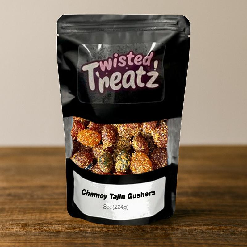 Mixed Gushers Candy Pack Sour Blue Raspberry Gushers Sour Watermelon Gushers Sour Wild Cherry Gushers Cotton Candy Gushers Chamoy Tajin Gushers (8oz) - (Choose Your Flavor Variation 1 Pack)