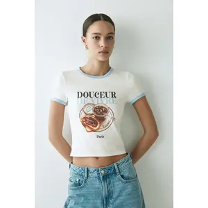 H&M Fitted cotton T-shirt