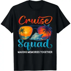 100% cotton Unisex Cruise Squad 2026 Friends Family Vacation Matching Group T-Shirt