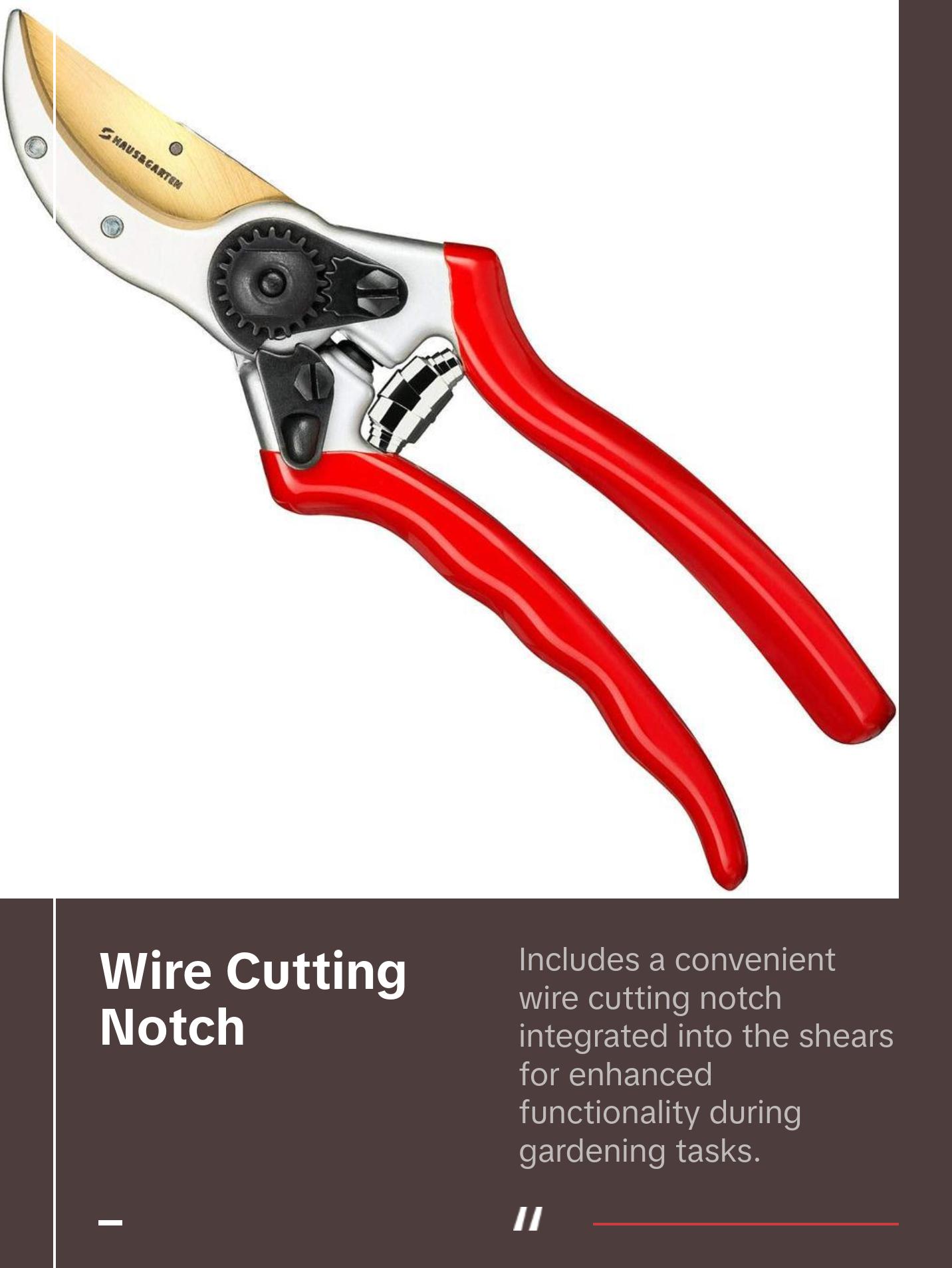 Titanium Pruning Shears - Heavy-Duty Bypass Classic Style by Classic Style