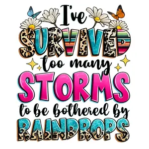 I've Survived DTF Transfer for T-Shirts and Hoodies - Versatile Durable Print DIY Tool for Custom Clothing