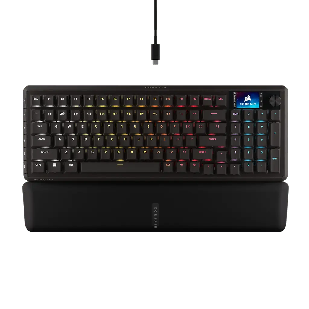 VANGUARD 96 Mechanical Gaming Keyboard, CORSAIR MLX Plasma