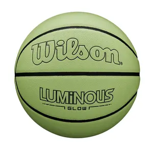 Wilson 29.5" Luminous Basketball Light Up Glow in the Dark Indoor/Outdoor, Green