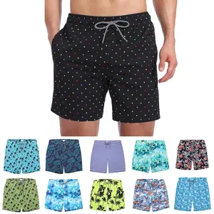 Men's Quick Dry Swim Trunks | Beach Shorts with Comfortable Mesh Lining & Secure Pockets for Swimming, Summer Outings