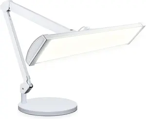 Neatfi LED Desk Lamp with Base, 3,500 Lumens, 3 Light Modes, Dimmable, 45W, 26” Wide Shade, 540 SMD LEDs, Eye-Caring Task Lamp for Reading, Crafting, Workbench, Office
