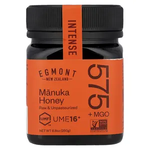 Egmont Honey Manuka Honey, Raw & Unpasteurized, UMF™ 16+, MGO 575+, 8.8 oz (250 g)