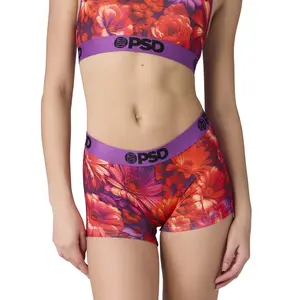 PSD Womens Reel Flower Pop Boy Short Underwear - Comfortable, Breathable, Ultra-light Fabric