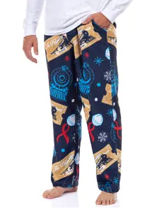 The Polar Express Pajamas Men's Ticket To Ride Plush Fleece Lounge Sleep Pants