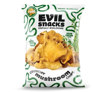 Crunchy Mushroom Chips - Sour Cream Flavor, 2oz