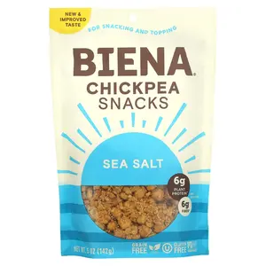 BIENA Chickpea Snacks, Sea Salt, 5 oz (142 g)
