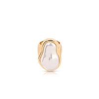 Pearl with 18k Gold Plating
