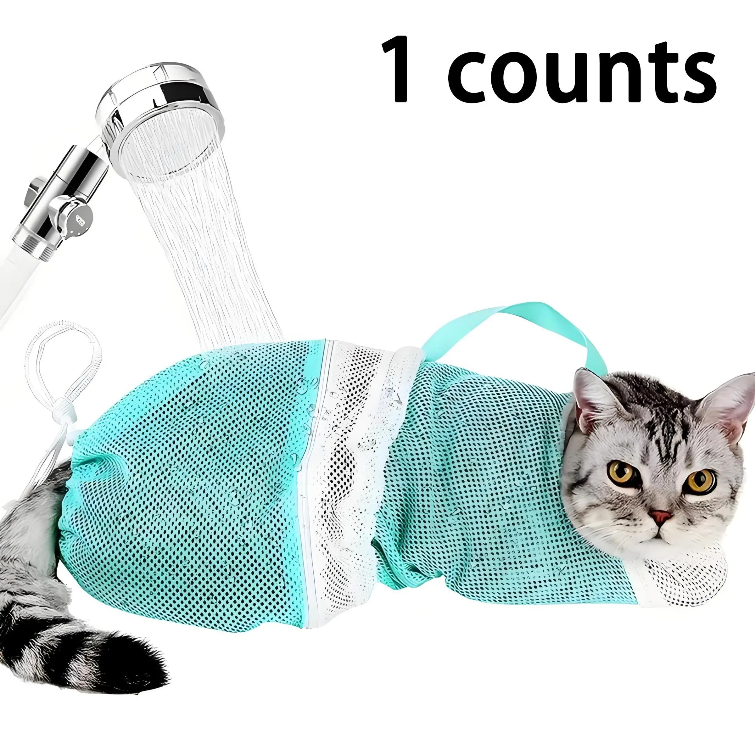 Adjustable Cat Bathing Bag, Multipurpose Grooming Bag for Easy and Safe Cat Bathing, Pet Bathing Supplies, Dog & Cat Grooming Supplies, Grooming Accessories