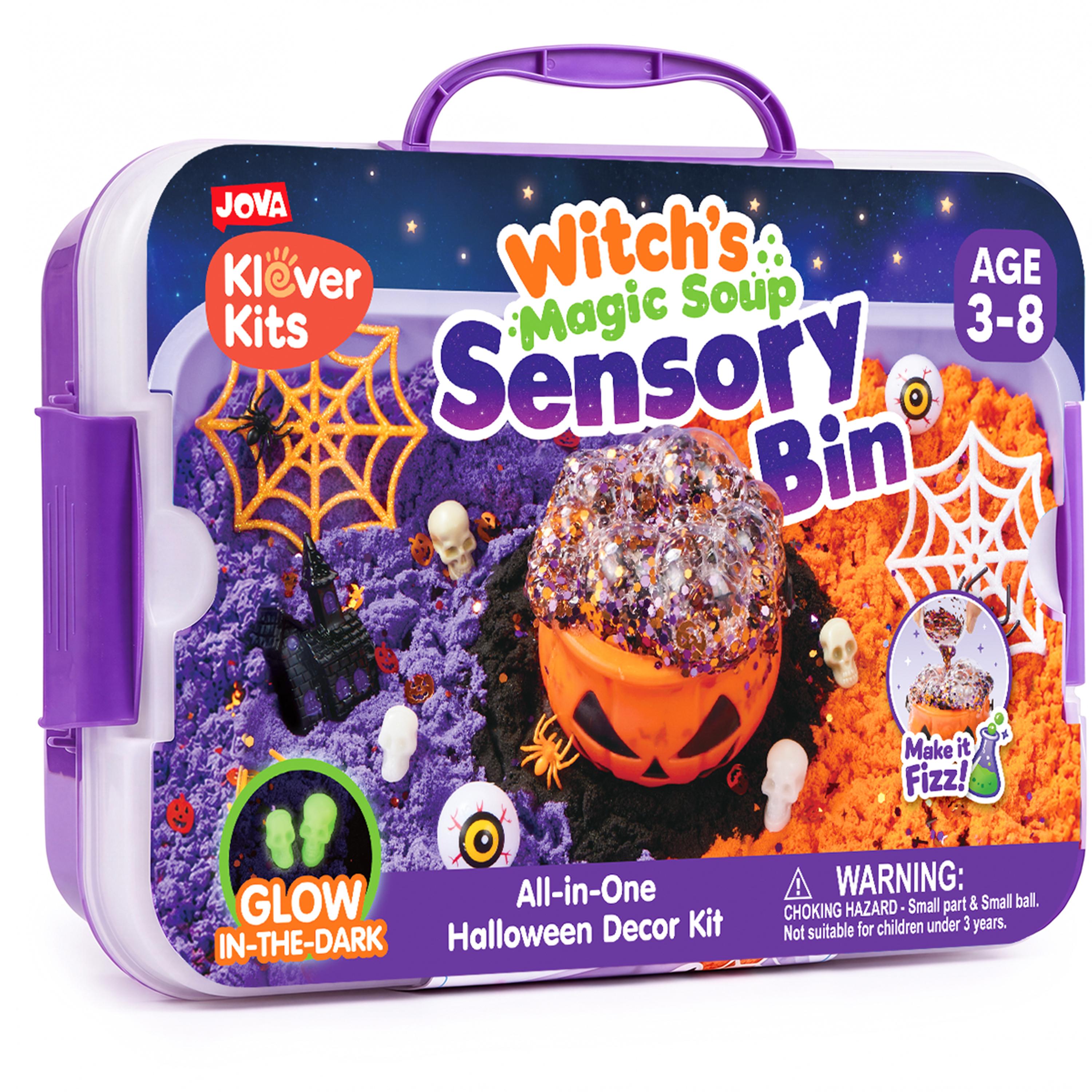 Kids themed sensory play bin set
