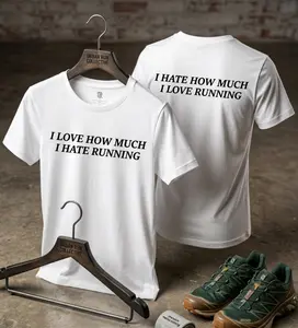 Athlete Tee -  I Love How Much I Hate Running Performance Training Shirt Ultra Comfortable 100% Ring Spun US Cotton Durable Design Perfect for Gym Running and Casual Wear | Relentless Underdogs...