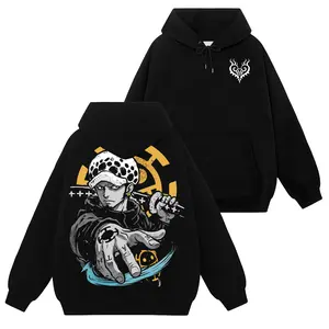 [Ace Shop] Trafalgar Law Logo - One Piece #42 Hoodie T-Shirt Sweatshirt Retro Vintage Unisex Graphic 90s Cotton, Gift For Wibu, Anime Manga Y2K Streetwear