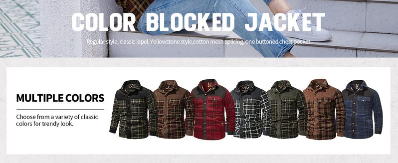 Gihuo Men's Medium Size Fleece Lined Sherpa Plaid Shirt Jacket Outdoor Warm Coats with Snap Button Front Closure & Pockets Armygreen & Cozy Outerwear Classic Menswear Soft Plaid Design Stylish Patchwork Casual Tops Checked Long Sleeve