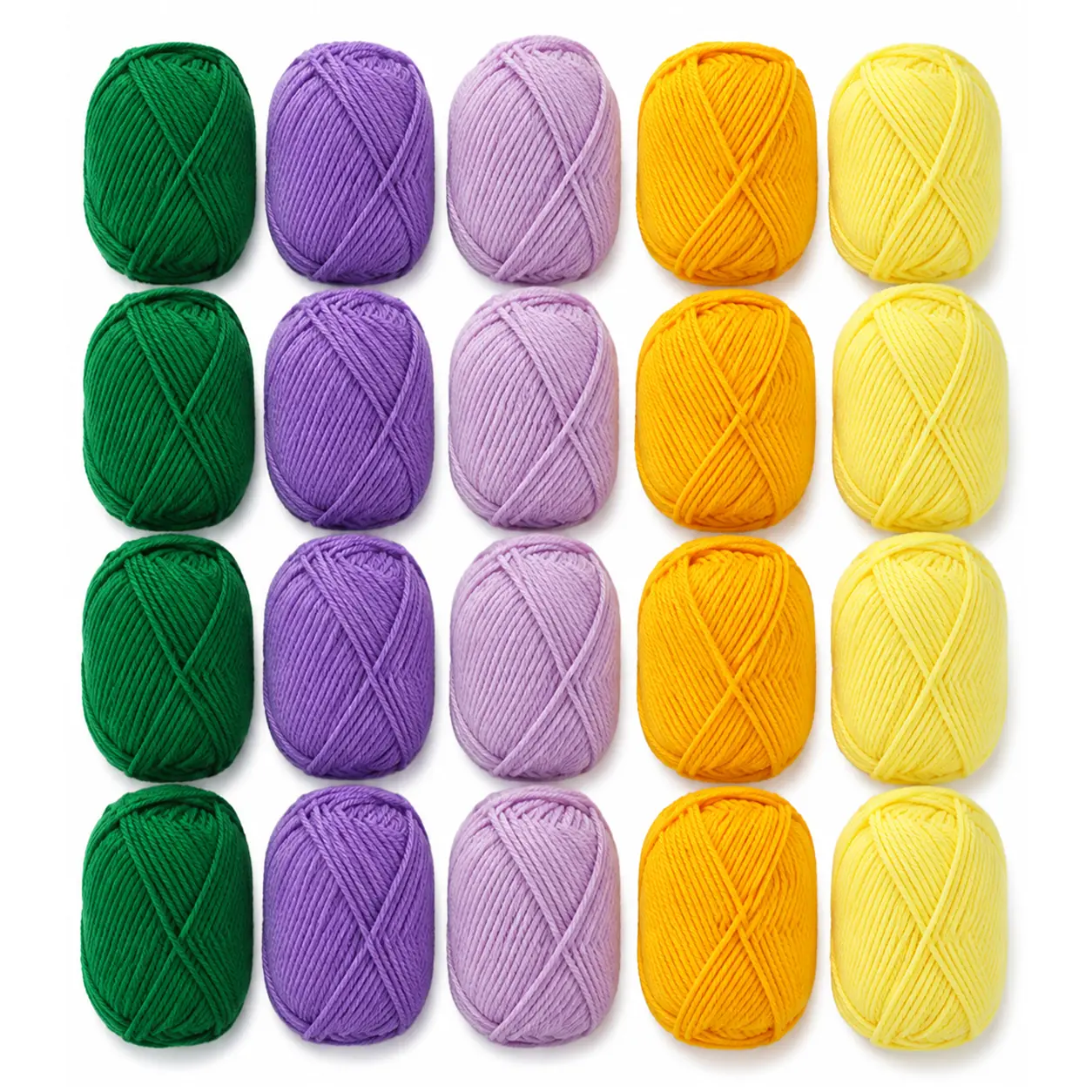 100% Acrylic Soft Yarn Pack - 20 Skeins, 500g/17.64oz, Crocheting & Knitting Supply Kit with Crochet Hook, Stitch Markers for DIY Projects