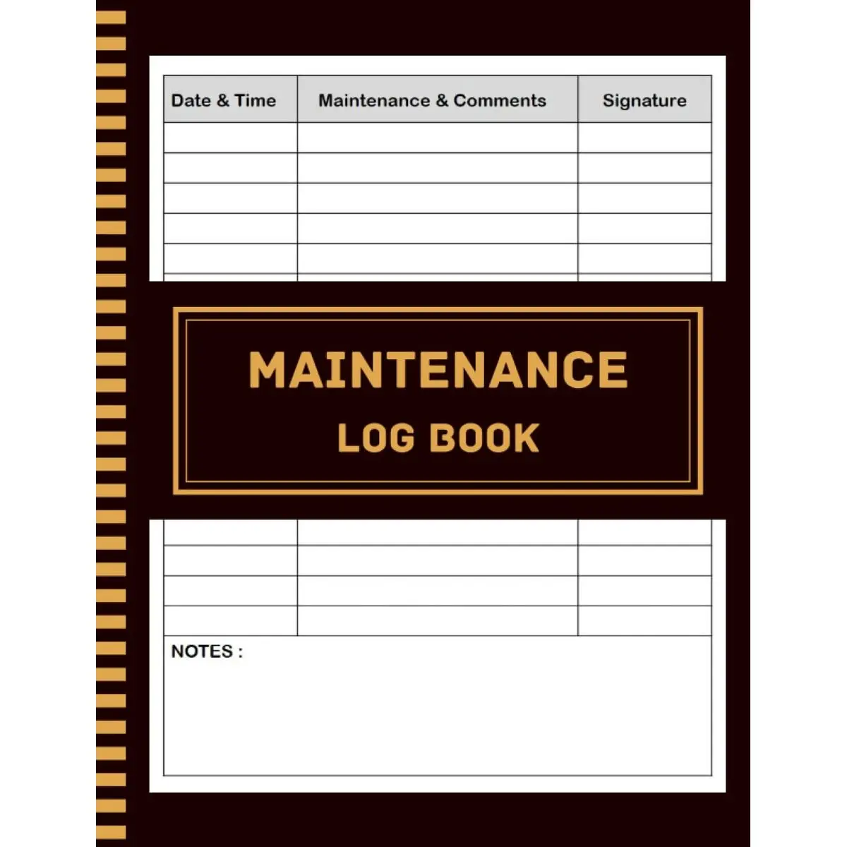 Maintenance Log Book: Equipment Maintenance Log Book / Repairs And Maintenance Record Book Paperback – July 21, 2022