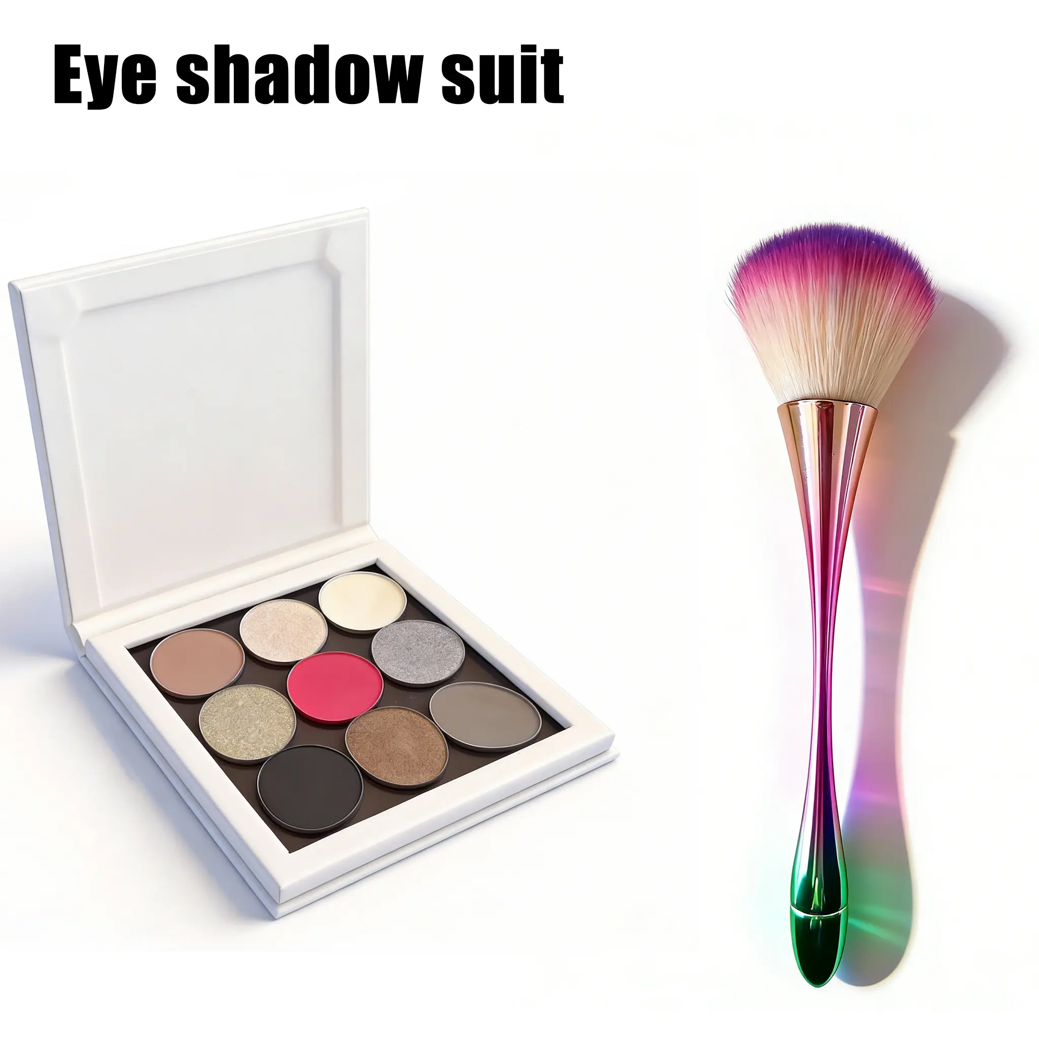 Magnetic 9-Color Dark Gothic Eyeshadow Palette with Pearlescent, Matte & High-Gloss Shades - For Cosplay & Smoky Eyes. No Fallout, Removable Pans. Great for Halloween Makeup & Teen Gifts!