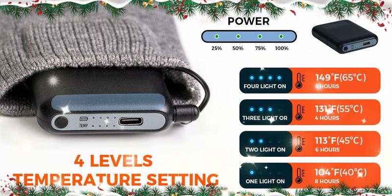 Valentine's Day gift, FathersDayGift,Christmas gift Ritizan Men's and Women's Heated Socks with Two 5000mAh Battery up to 149°F, Ideal for Skiing, Hiking, Hunting and Winter Outdoor Activities, Nice Christmas Gift!