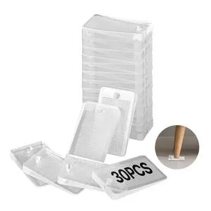 VEVOR Furniture Leveling Shims,  30 PCS 1.97 x 1.16 x 0.22 inch Non-Skid Clear Plastic Pads, Easy-to-Cut Furniture Leveler, Ideal Shim Leveler for Couch, Refrigerator, Table Legs to Avoid Wobbling