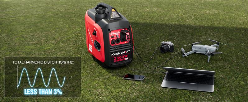 PowerSmart(HB5020C) 2500-Watt Portable Inverter Generator with Quiet Technology and CO Protect