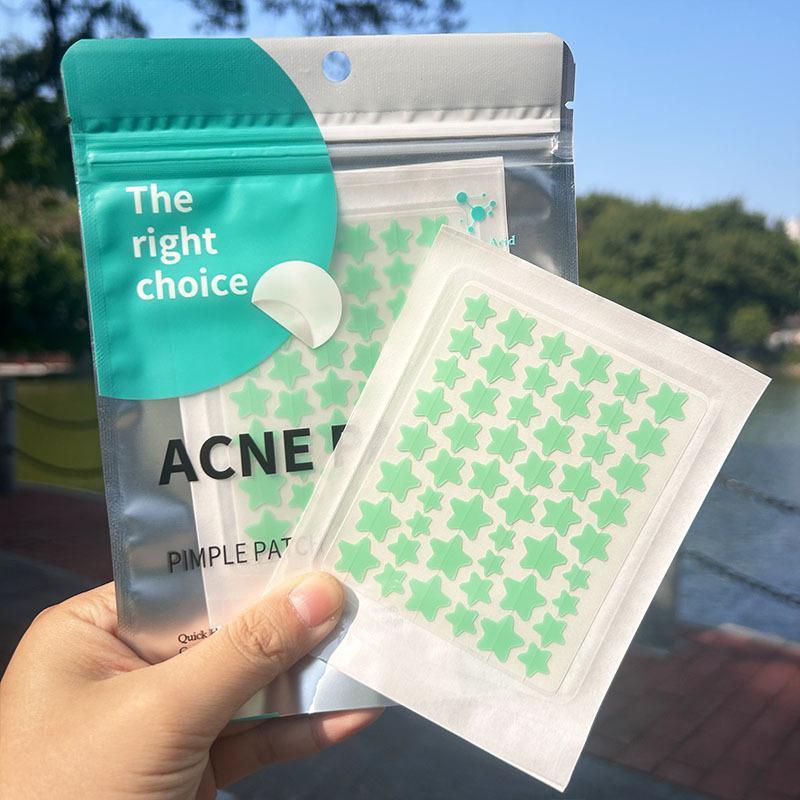 Water gel acne patches, star-shaped acne cover patches, suitable for men and women, facial skincare products, facial patches, blemish patches, pimple patches