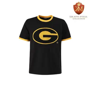 Grambling State Black Premium Chenille Ringer Shirt Final Sale