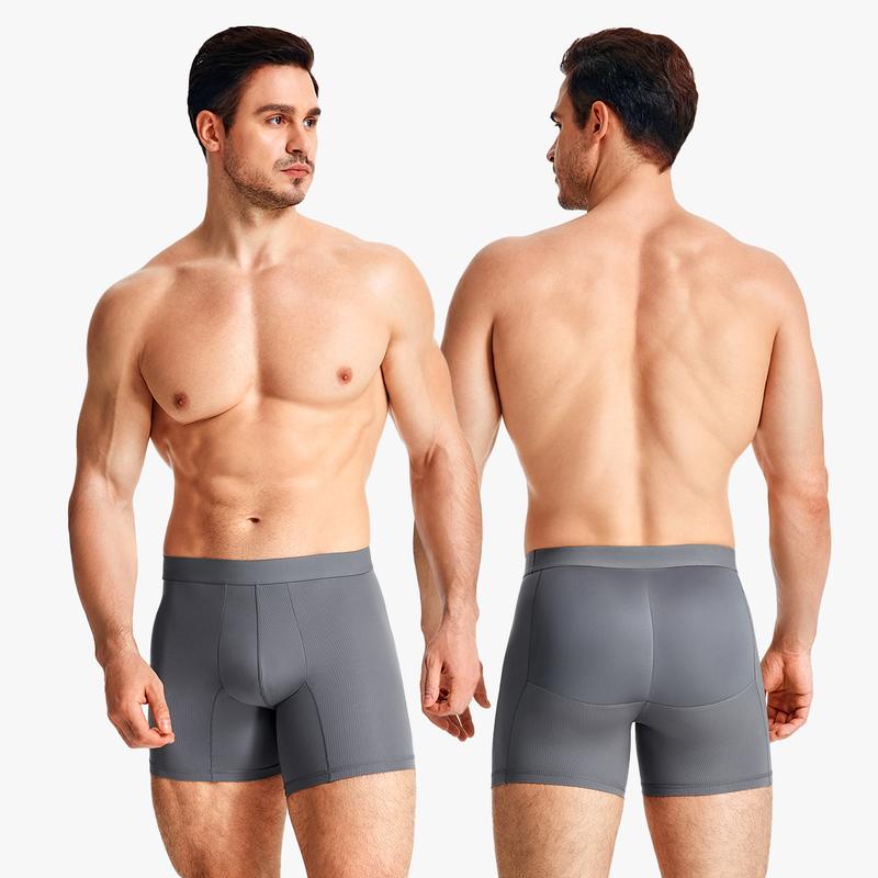 Nebility Mens 3D Butt Lift Enhancing Shapewear Boxer Briefs with Built-in One-Piece Fixed Hip Pad, Seamless Compression Underwear with High Elastic Waistband, 3D Contour Cut, Breathable Stretch Fabric for Tummy Control & Daily Support, Moisture-Wicking