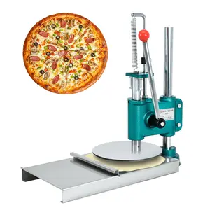 Garvee Manual 9.5inch/24cm Pizza Dough Press Machine for Household Use, Adjustable Thickness Pastry Maker Ideal for Hand Pies, Meatloaf, Soft Rolls, and More