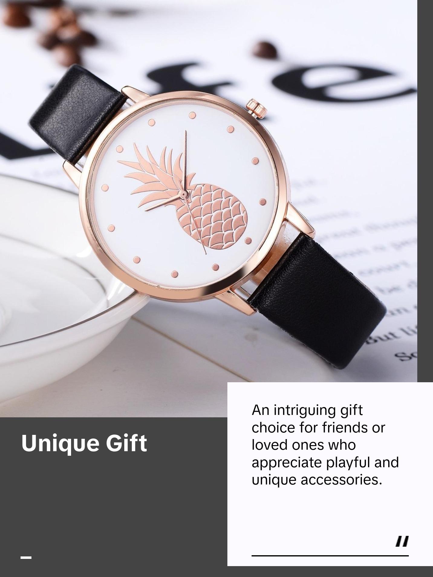 Women Pineapple Themed Watch